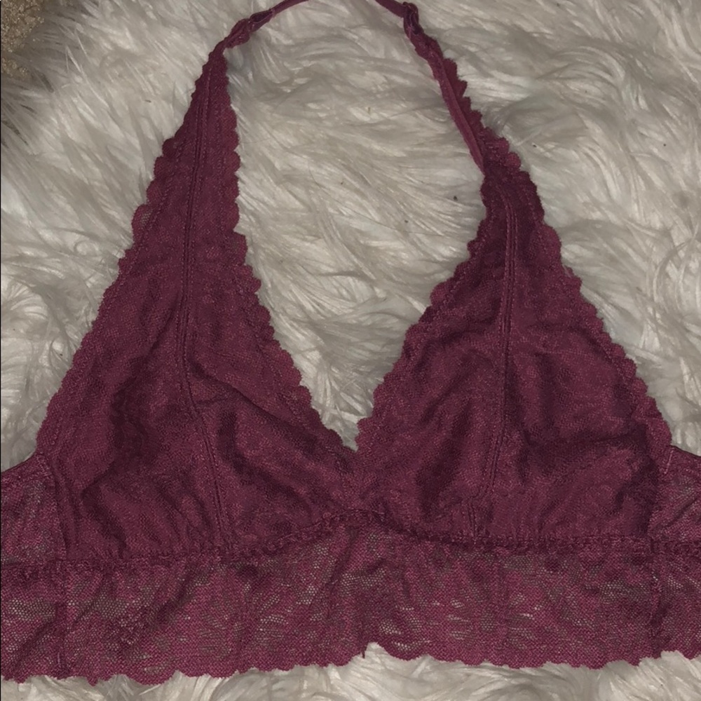 Pink halter bralette